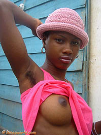 Bianely showing her natural hairy armpits and tits – Rico's World